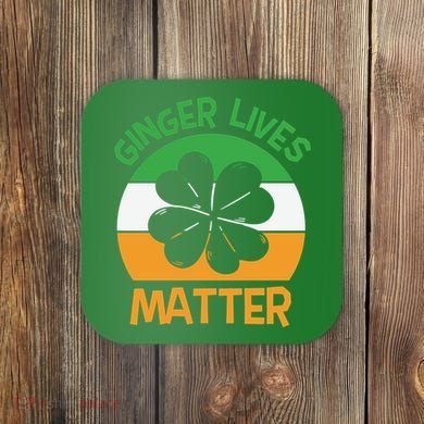 Flag Shamrock St Patricks Day Coaster