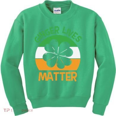 Flag Shamrock St Patricks Day Kids Sweatshirt