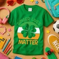 Flag Shamrock St Patricks Day Kids T-Shirt thumb 3