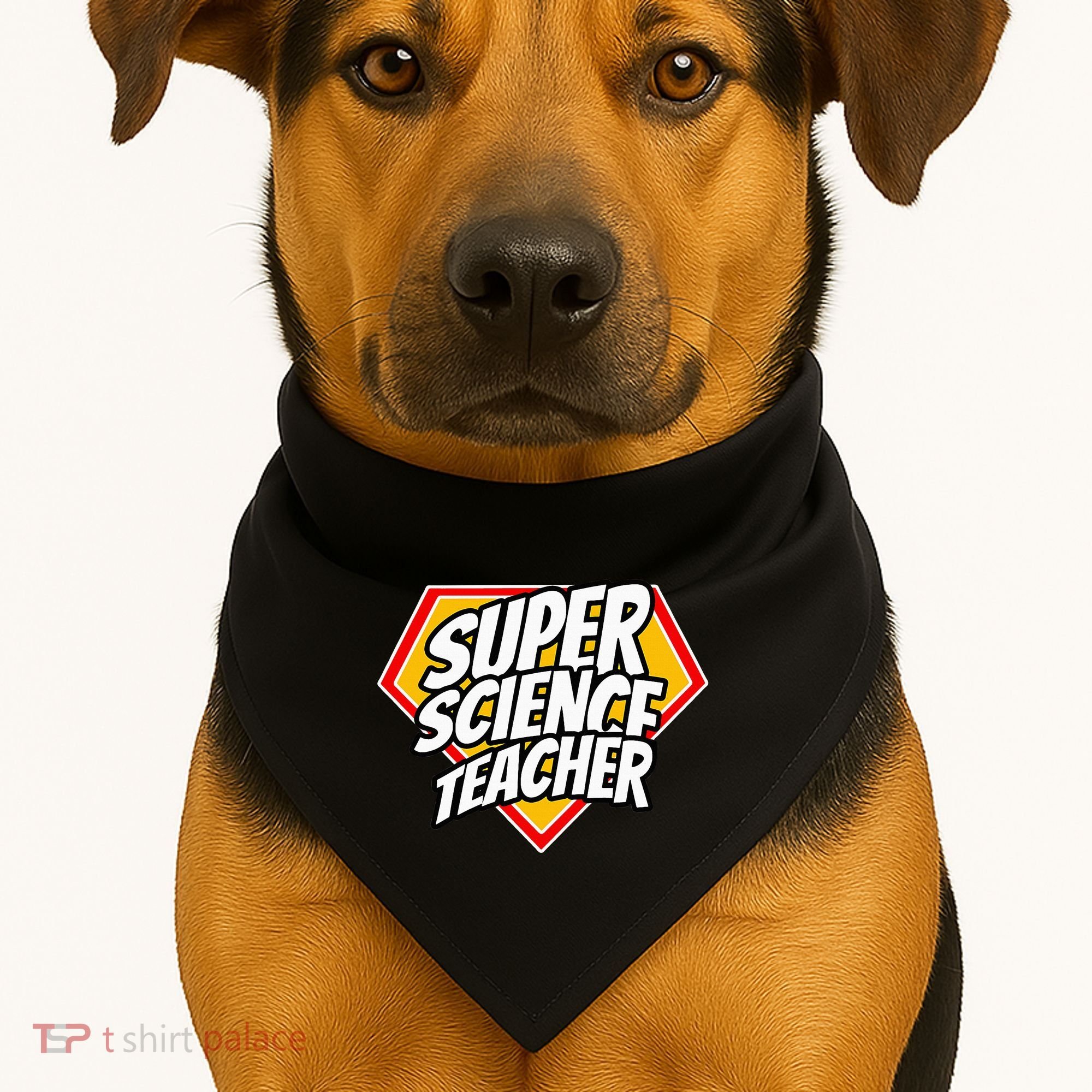 Funny Super Science Teacher Superhero Teacher USA-Made Doggie Bandana