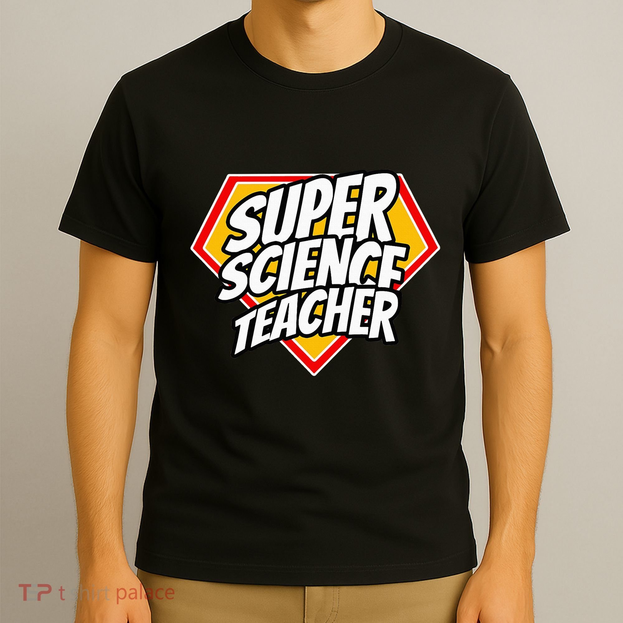Funny Super Science Teacher Superhero Teacher T-Shirt