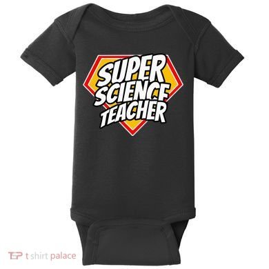 Funny Super Science Teacher Superhero Teacher Baby Bodysuit