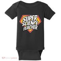 Funny Super Science Teacher Superhero Teacher Baby Bodysuit thumb 0