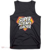Funny Super Science Teacher Superhero Teacher Tank Top thumb 0