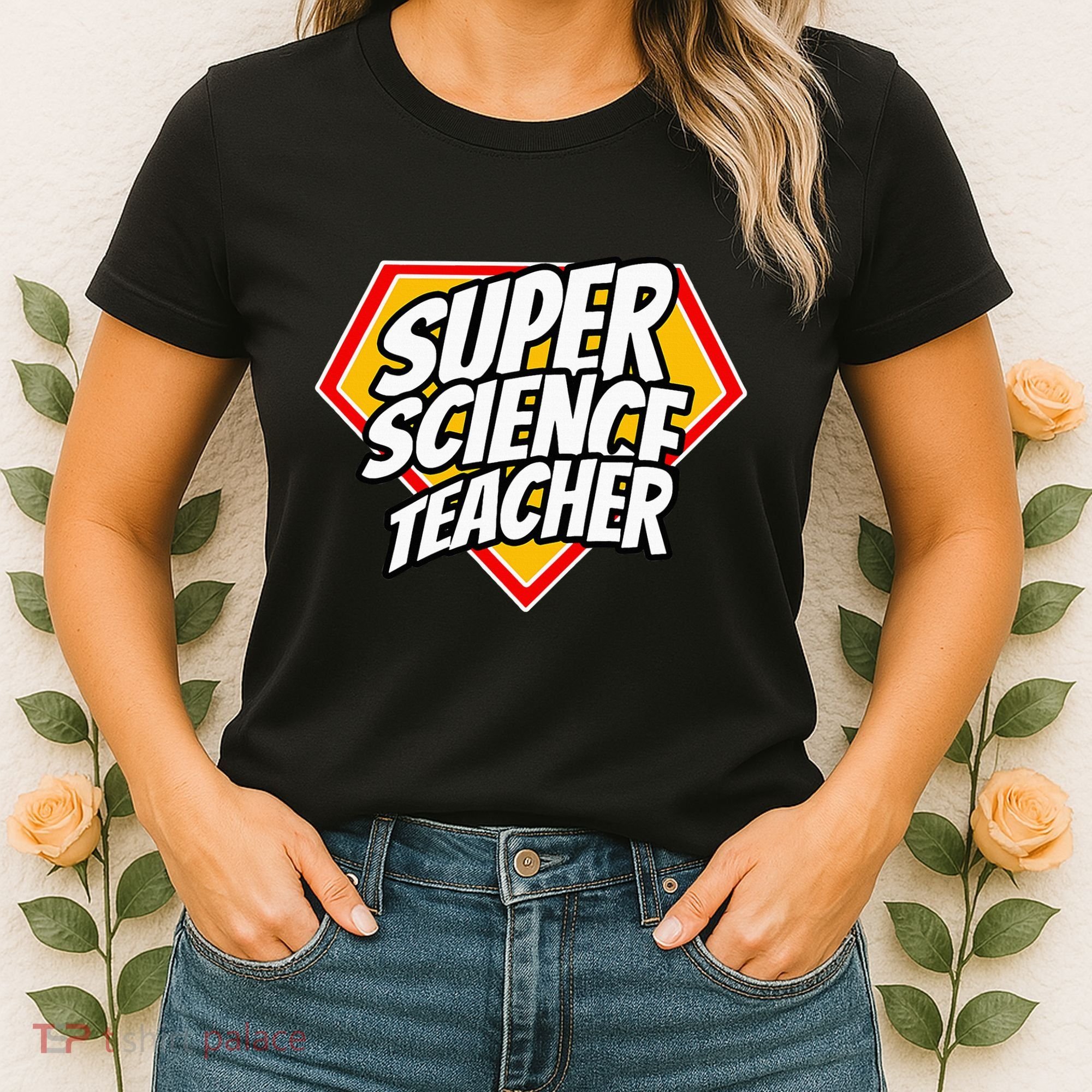 Funny Super Science Teacher Superhero Teacher Women's T-Shirt