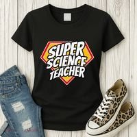 Funny Super Science Teacher Superhero Teacher Women's T-Shirt thumb 3