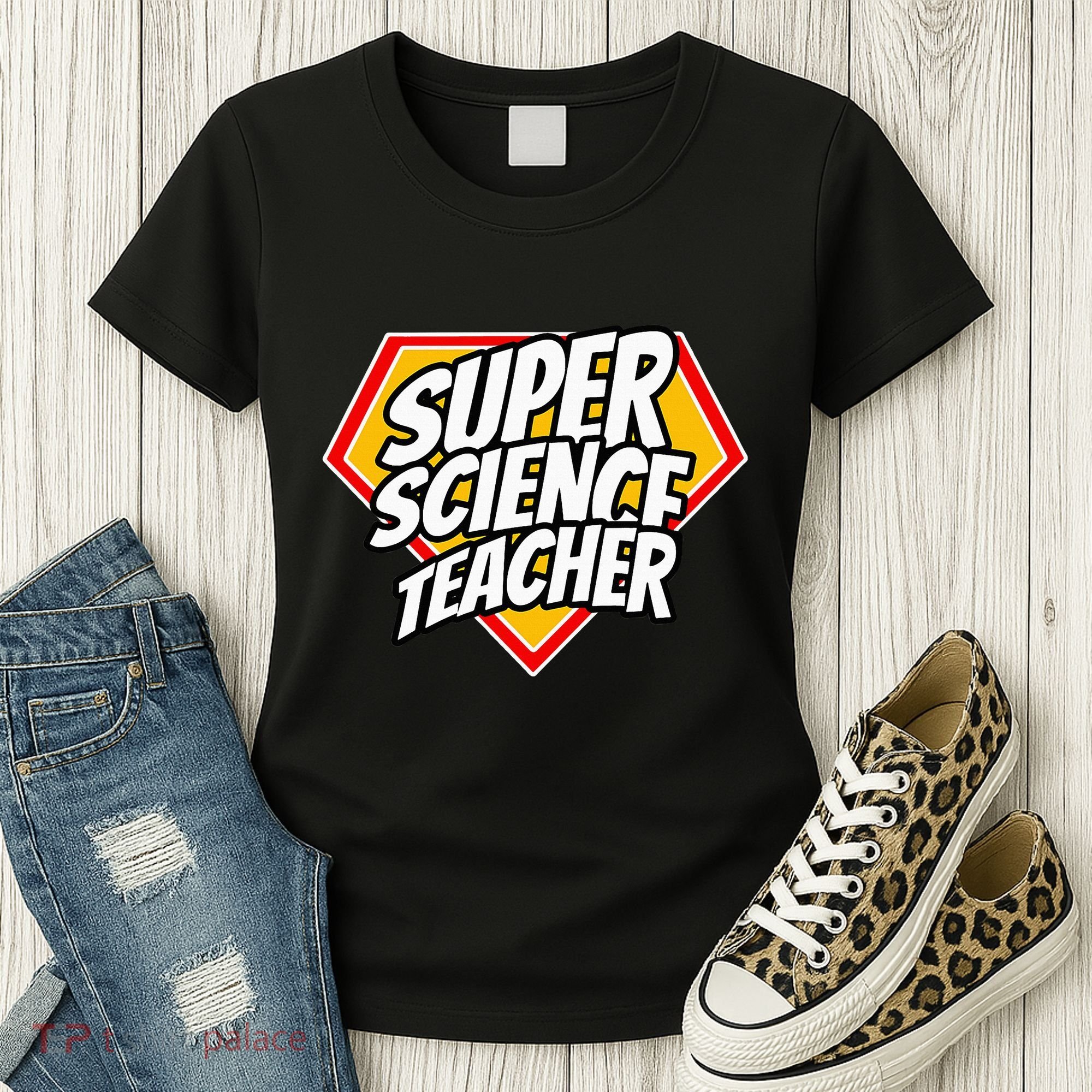 Funny Super Science Teacher Superhero Teacher Women's T-Shirt