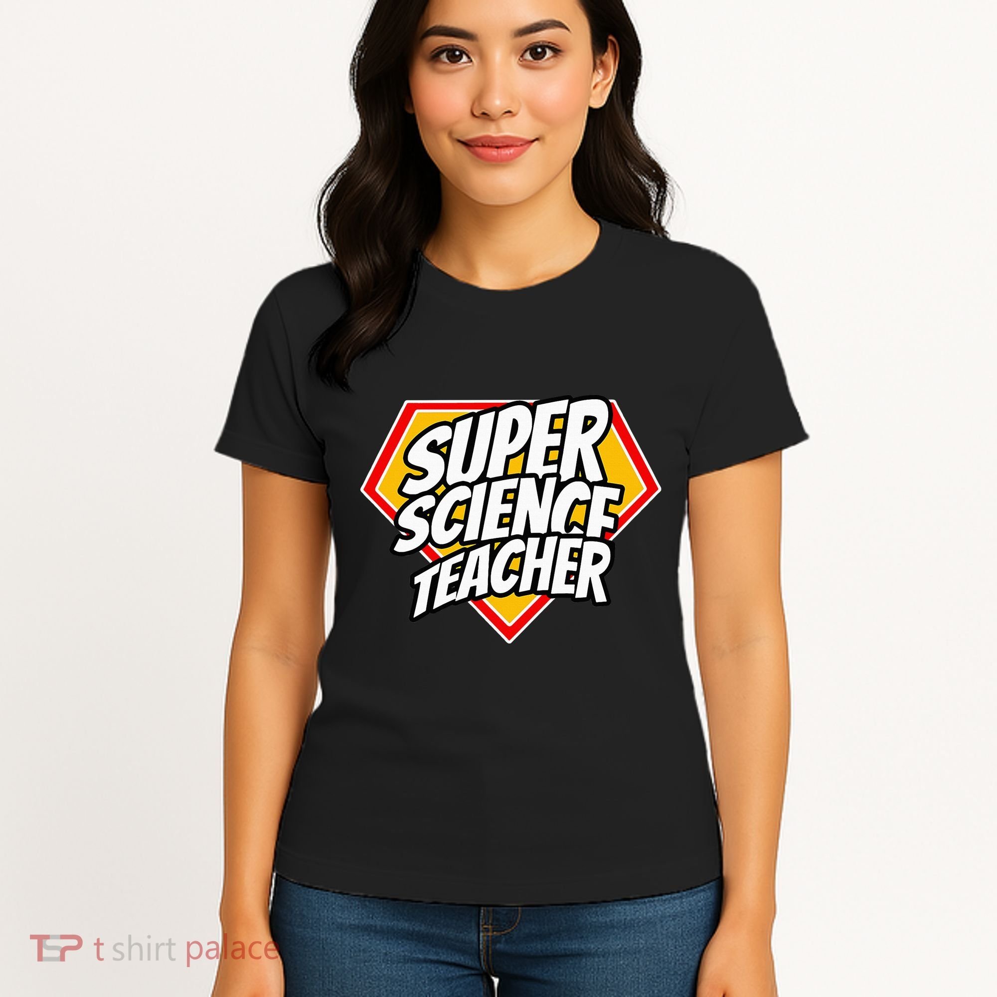 Funny Super Science Teacher Superhero Teacher Women's T-Shirt