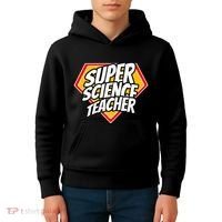 Funny Super Science Teacher Superhero Teacher Kids Hoodie thumb 4