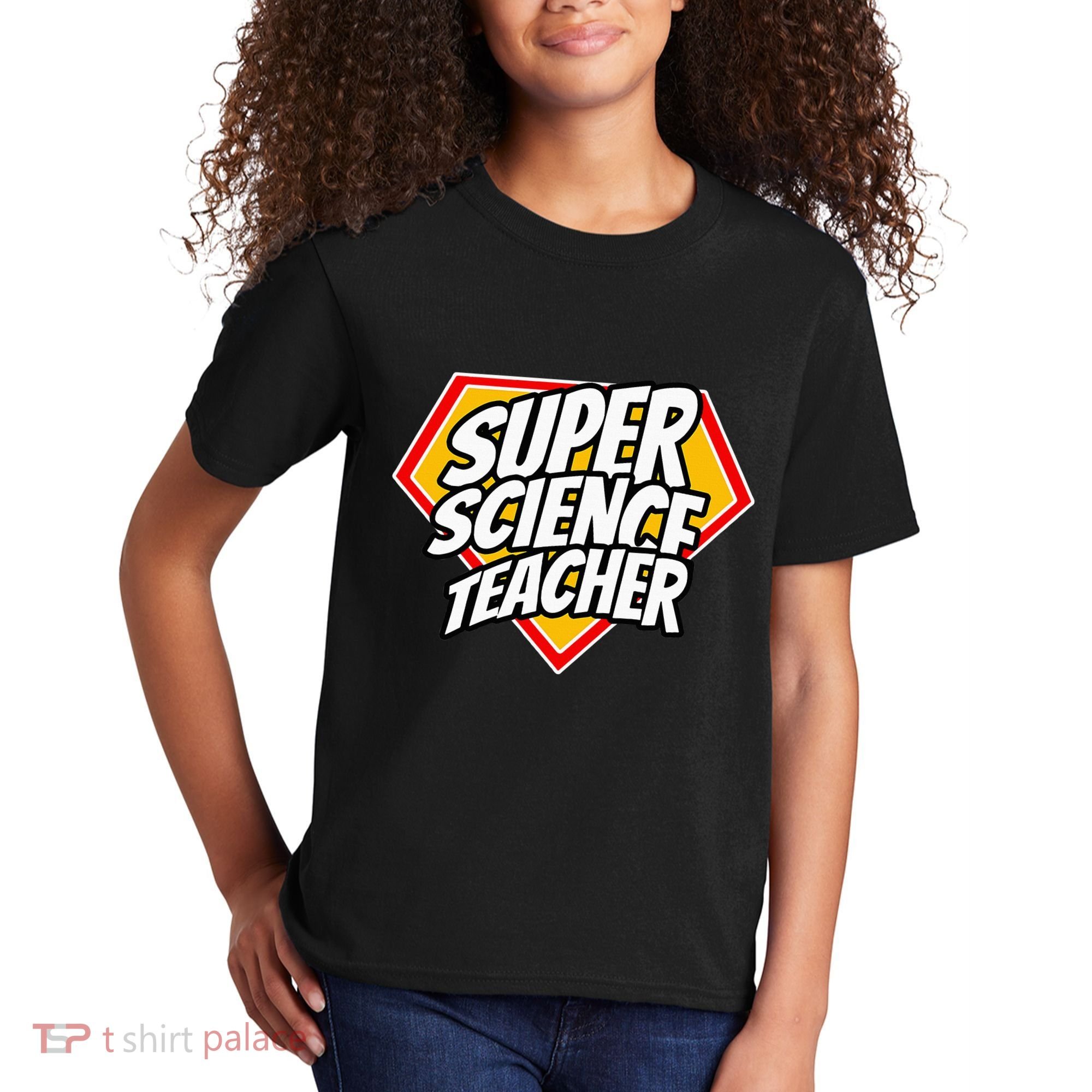 Funny Super Science Teacher Superhero Teacher Kids T-Shirt