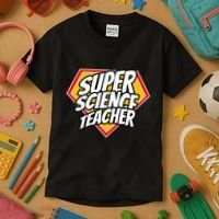 Funny Super Science Teacher Superhero Teacher Kids T-Shirt thumb 3