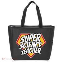 Funny Super Science Teacher Superhero Teacher Tote Bag thumb 0
