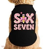 Funny Six Seven 6-7 Meme 67 Teacher  Doggie Tank thumb 0