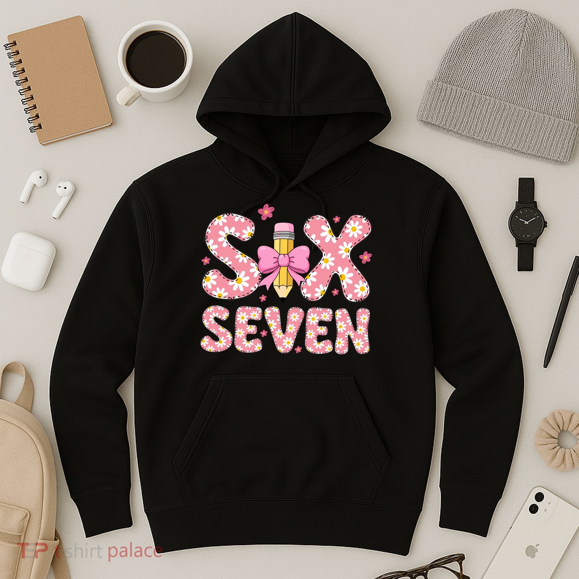 Funny Six Seven 6-7 Meme 67 Teacher  Hoodie
