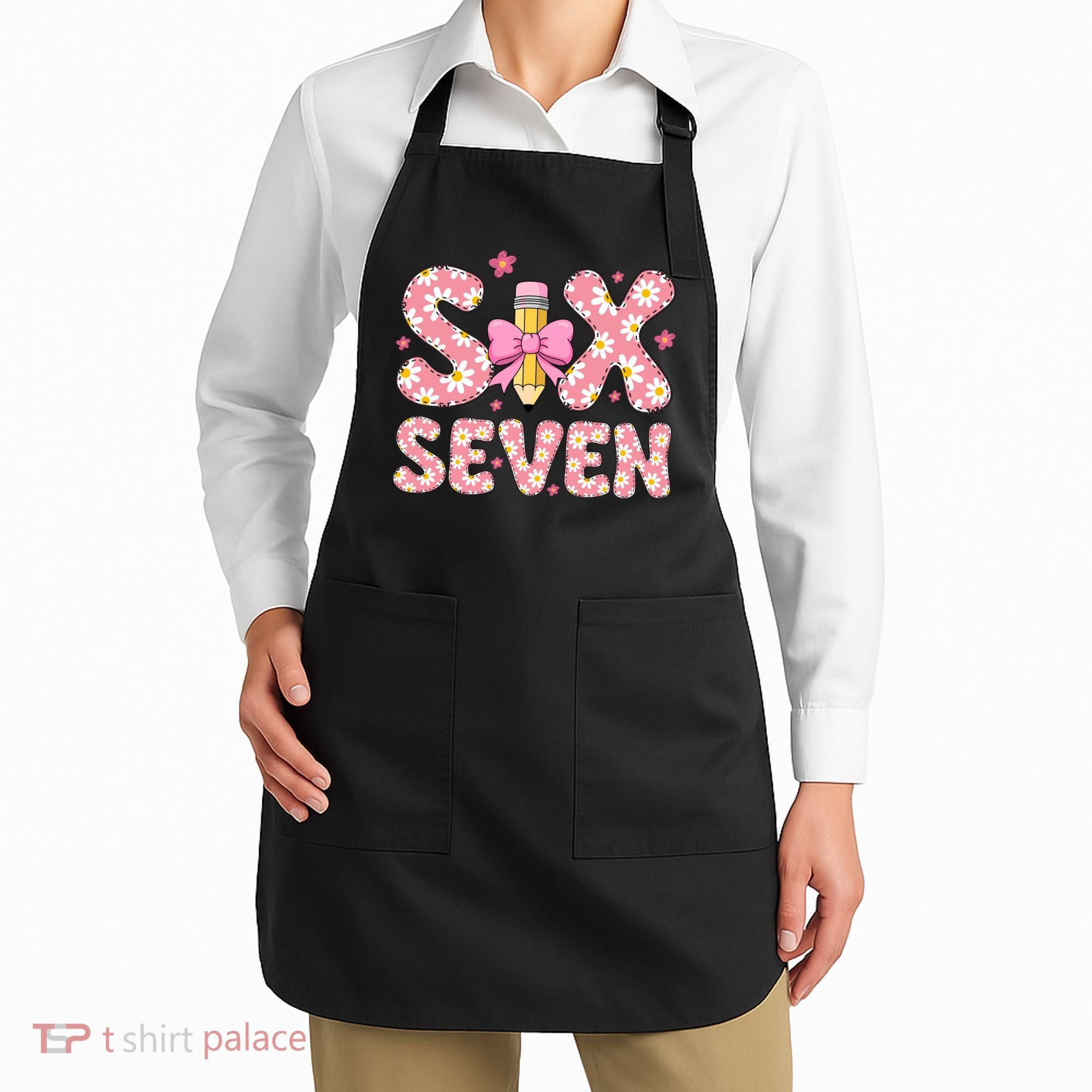 Funny Six Seven 6-7 Meme 67 Teacher  Apron