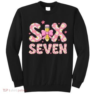 Funny Six Seven 6-7 Meme 67 Teacher  Sweatshirt