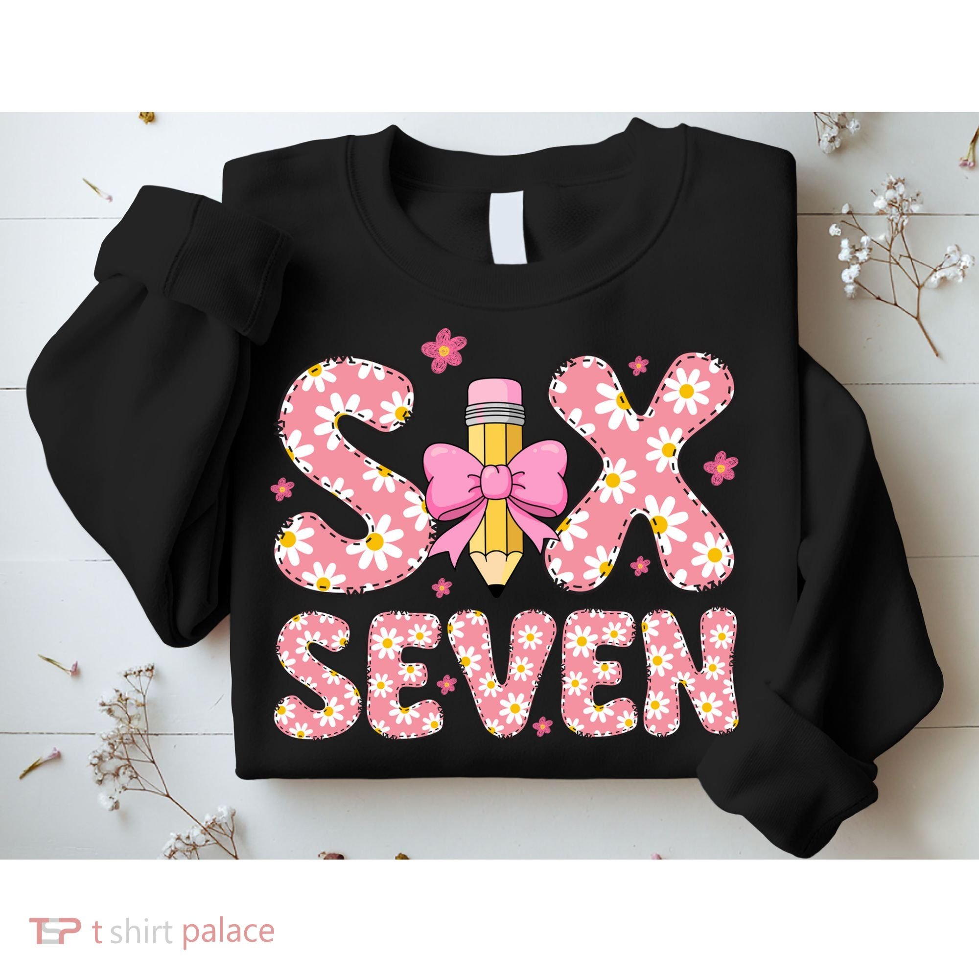 Funny Six Seven 6-7 Meme 67 Teacher  Sweatshirt