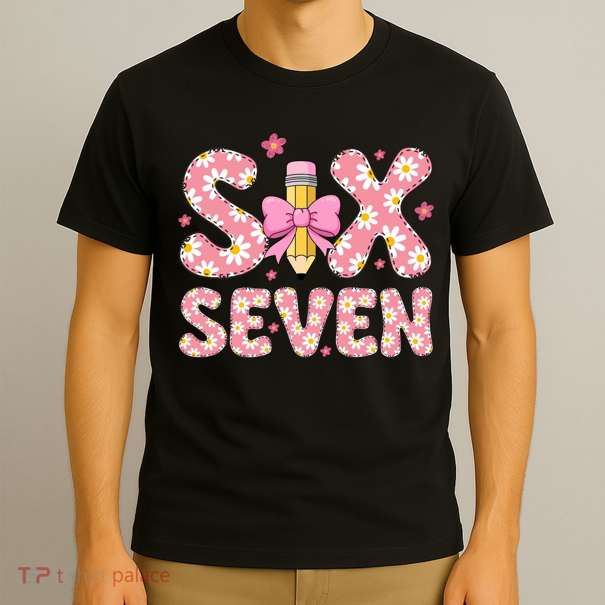 Funny Six Seven 6-7 Meme 67 Teacher  T-Shirt