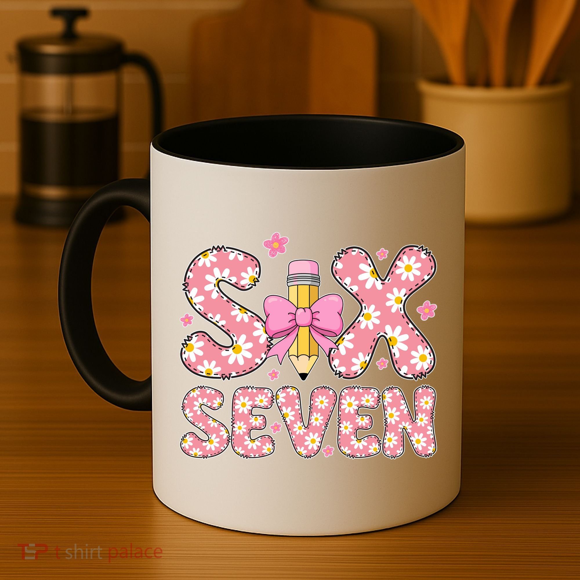 Funny Six Seven 6-7 Meme 67 Teacher  Coffee Mug