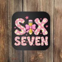 Funny Six Seven 6-7 Meme 67 Teacher  Coaster thumb 0