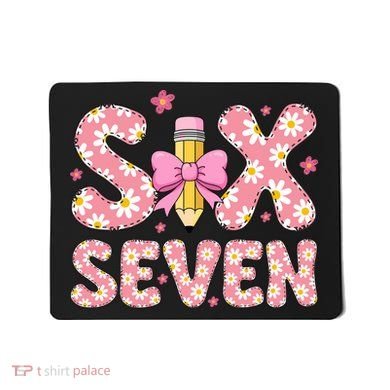 Funny Six Seven 6-7 Meme 67 Teacher  Mousepad