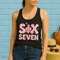 Funny Six Seven 6-7 Meme 67 Teacher  Women's Tank Top thumb 2