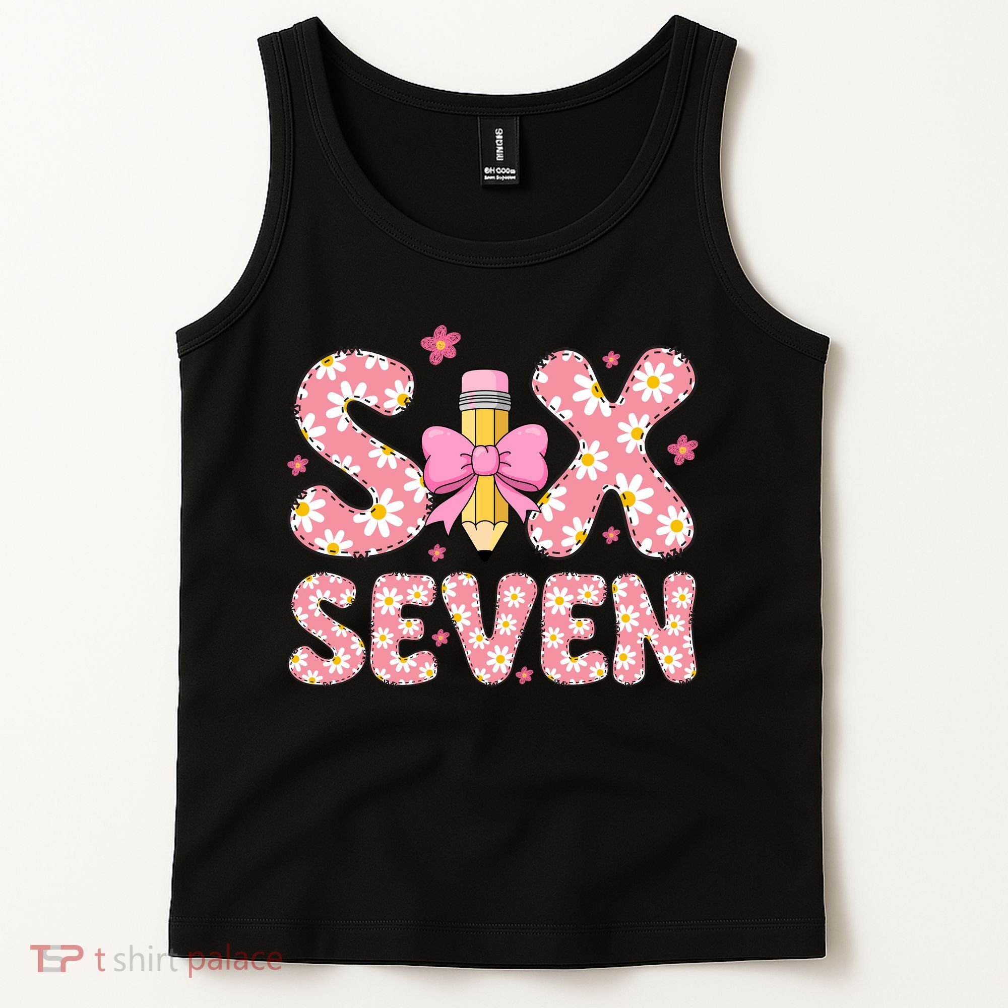 Funny Six Seven 6-7 Meme 67 Teacher  Tank Top