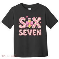 Funny Six Seven 6-7 Meme 67 Teacher  Toddler T-Shirt thumb 0