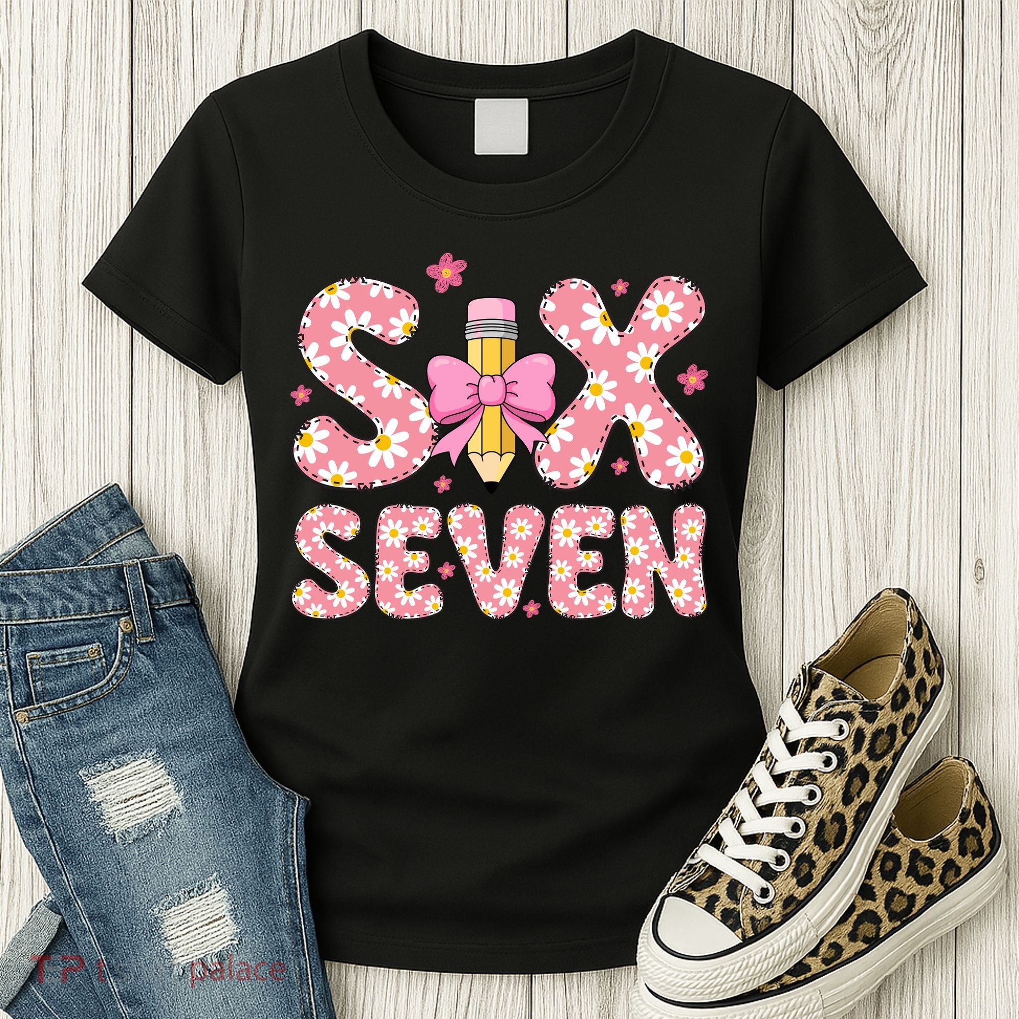 Funny Six Seven 6-7 Meme 67 Teacher  Women's T-Shirt