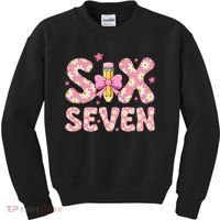 Funny Six Seven 6-7 Meme 67 Teacher  Kids Sweatshirt thumb 0