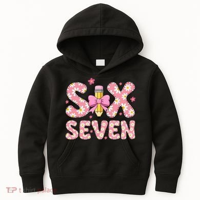 Funny Six Seven 6-7 Meme 67 Teacher  Kids Hoodie