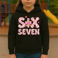 Funny Six Seven 6-7 Meme 67 Teacher  Kids Hoodie thumb 3