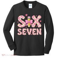Funny Six Seven 6-7 Meme 67 Teacher  Kids Long Sleeve Shirt thumb 0