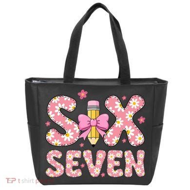 Funny Six Seven 6-7 Meme 67 Teacher  Tote Bag