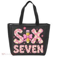 Funny Six Seven 6-7 Meme 67 Teacher  Tote Bag thumb 0