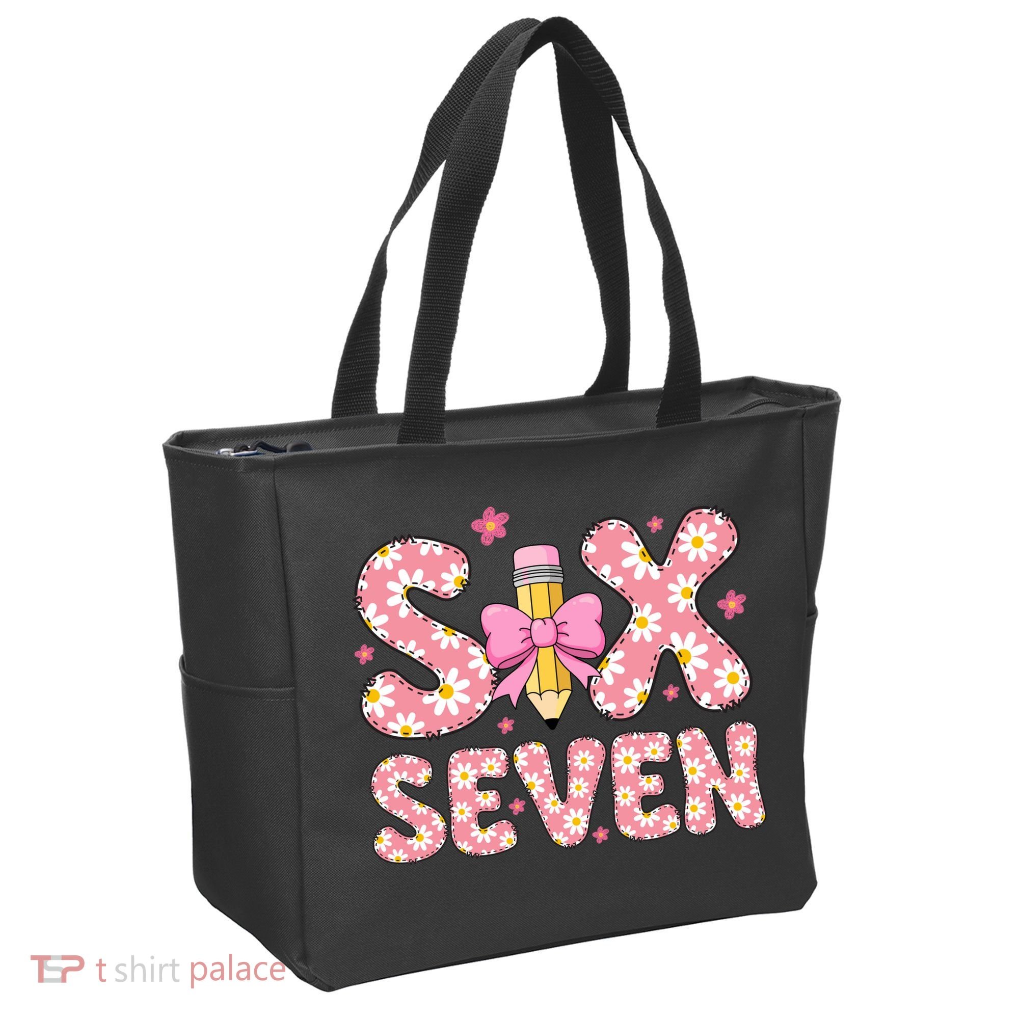 Funny Six Seven 6-7 Meme 67 Teacher  Tote Bag