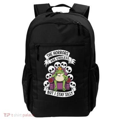 Funny Stay Silly The Horrors Are Endless Meme Remain Silly Backpack