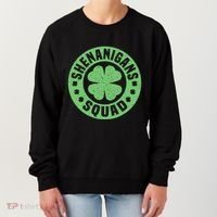 Funny Shenanigans Squad Happy St. Patrick's Day Outfit Women's Sweatshirt thumb 0
