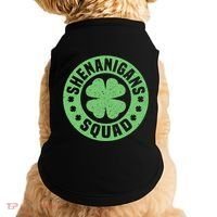 Funny Shenanigans Squad Happy St. Patrick's Day Outfit Doggie Tank thumb 0