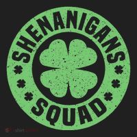 Funny Shenanigans Squad Happy St. Patrick's Day Outfit Golf Towel thumb 3