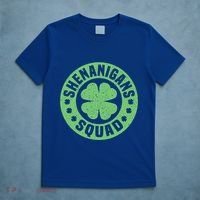 Funny Shenanigans Squad Happy St. Patrick's Day Outfit T-Shirt thumb 5
