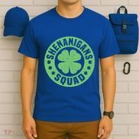 Funny Shenanigans Squad Happy St. Patrick's Day Outfit T-Shirt thumb 6