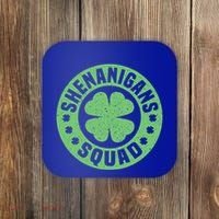 Funny Shenanigans Squad Happy St. Patrick's Day Outfit Coaster thumb 0