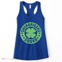 Funny Shenanigans Squad Happy St. Patrick's Day Outfit Women's Tank Top thumb 0