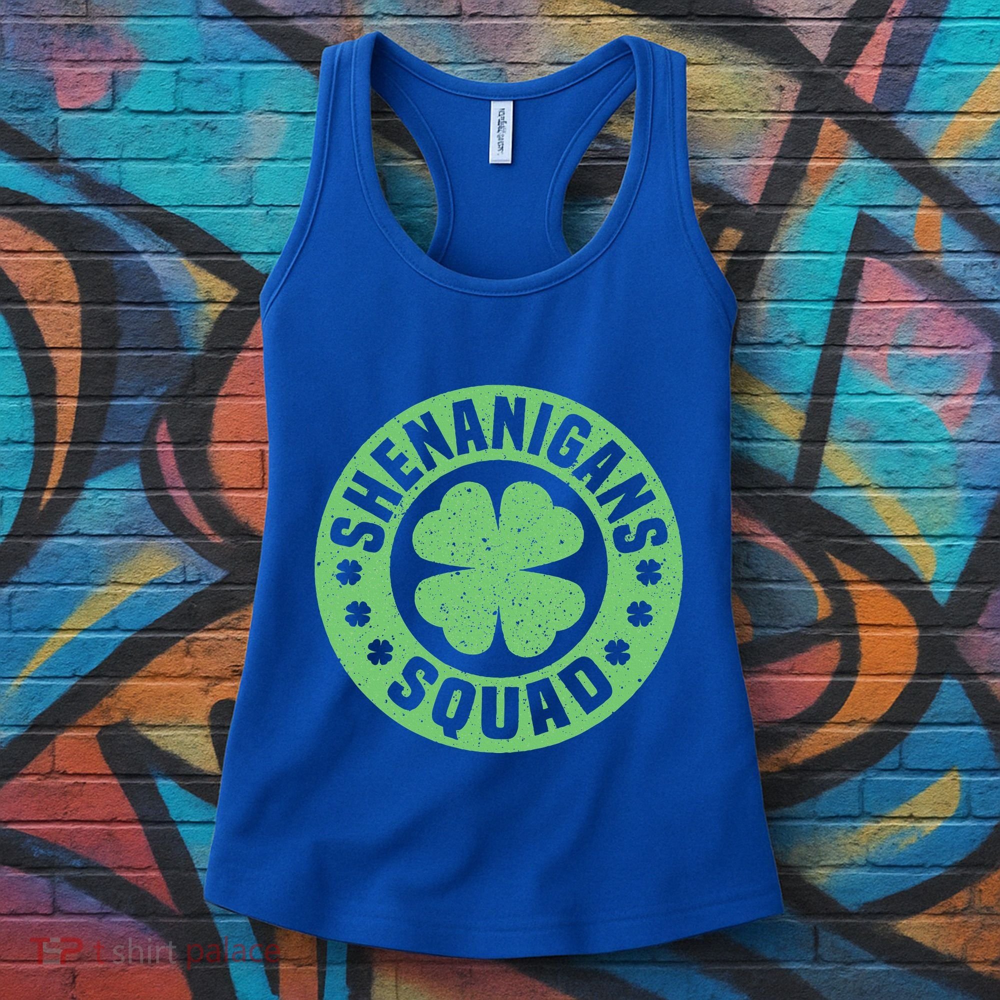 Funny Shenanigans Squad Happy St. Patrick's Day Outfit Women's Tank Top