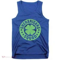 Funny Shenanigans Squad Happy St. Patrick's Day Outfit Tank Top thumb 0