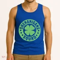 Funny Shenanigans Squad Happy St. Patrick's Day Outfit Tank Top thumb 3