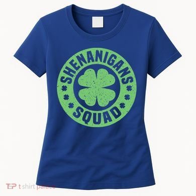 Funny Shenanigans Squad Happy St. Patrick's Day Outfit Women's T-Shirt