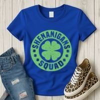 Funny Shenanigans Squad Happy St. Patrick's Day Outfit Women's T-Shirt thumb 3