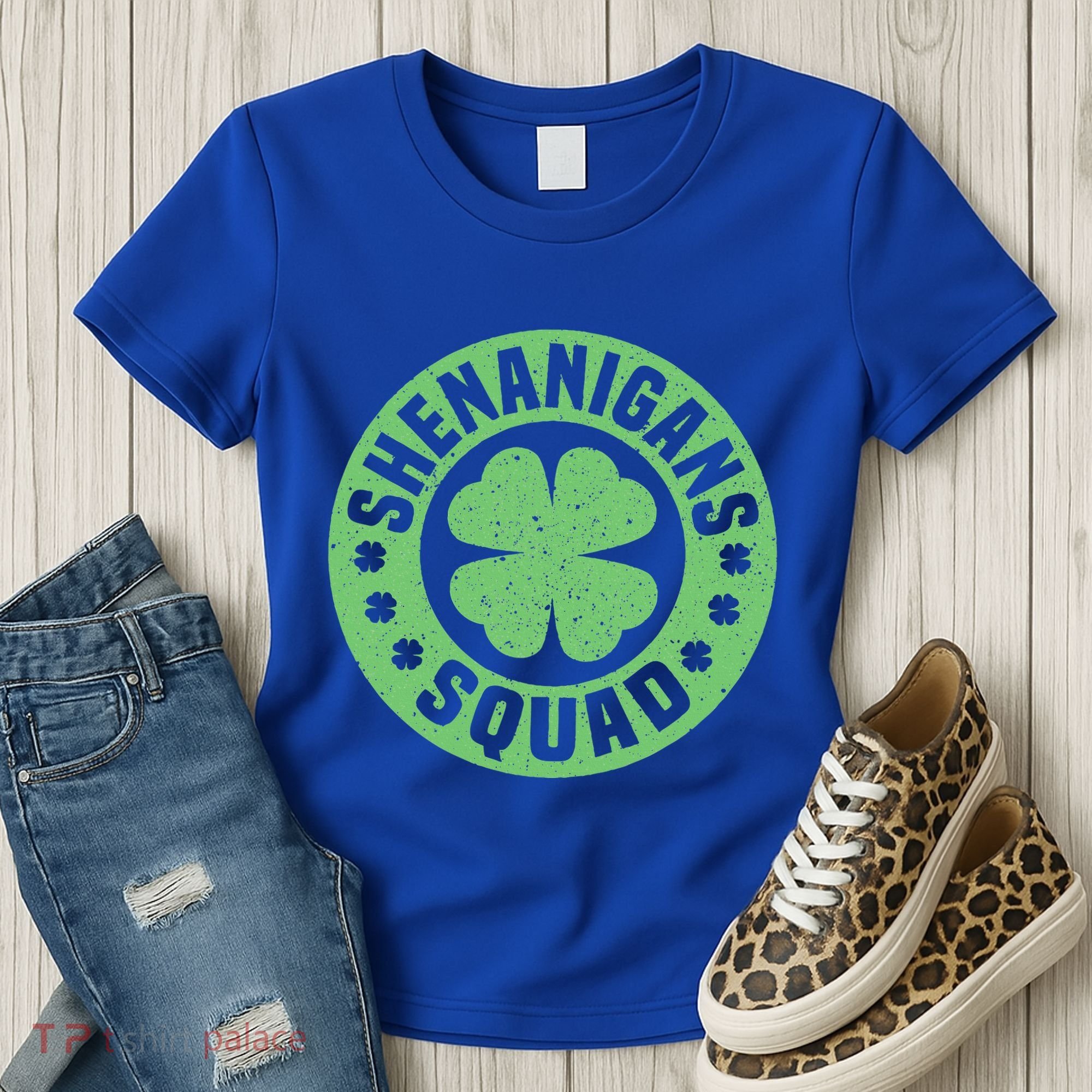 Funny Shenanigans Squad Happy St. Patrick's Day Outfit Women's T-Shirt